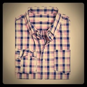 J. CREW: Boys Long Sleeve Plaid Button Up Shirt